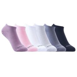 Skarpetki sportowe damskie 6pk Womens No Show Socks. Skarpetki Skechers, bez wzorów, z materiału. Za 89.99 zł.