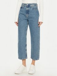 Calvin Klein Jeans Jeansy Barrel J20J225005 Niebieski Loose Fit. Niebieskie jeansy Calvin Klein Jeans, bez wzorów, z bawełny. Za 339.99 zł.