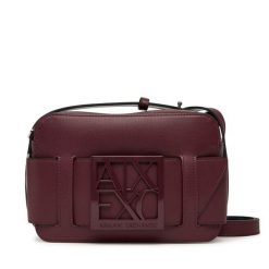 Torebka Armani Exchange. Czerwone listonoszki Armani Exchange, bez wzorów, bez dodatków. Za 569.99 zł.