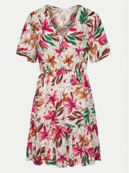 Roxy Sukienka letnia Sea Symphony ERJWD03768 Biały Regular Fit. Białe sukienki Roxy, s, bez wzorów, z wiskozy, bez kołnierzyka, bez ramiączek. Za 169.99 zł.