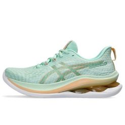 Buty do biegania damskie Asics Gel-kinsei Max. Zielone buty do biegania ASICS, bez wzorów, bez zapięcia, do biegania. Za 779.30 zł.