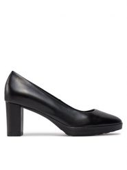 Geox Czółenka D Walk Pleasure 60 D35TED 000Y3 C9999 Czarny. Czarne czółenka Geox, bez wzorów, ze skóry, bez obcasa, bez zapięcia. Za 469.99 zł.