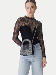 Guess Torebka J6RZ25 W4100 Czarny. Czarne torebki klasyczne Guess, z aplikacjami, z materiału, bez dodatków. Za 269.99 zł.