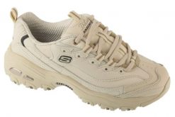 Buty sportowe Sneakersy damskie, D'Lites - Fresh Start. Białe buty treningowe Skechers, bez wzorów, z materiału, przed kostkę, bez zapięcia, trekkingowe. Za 339.99 zł.