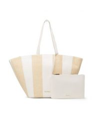 Badura Torba TYL0201 Biały. Białe torebki klasyczne Badura, bez wzorów, z bawełny, bez dodatków. Za 179.99 zł.