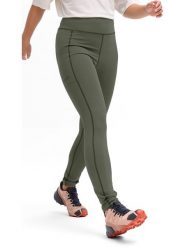 Maier Sports Legginsy sportowe "Fav" w kolorze khaki rozmiar: 38. Brązowe legginsy Maier Sports, bez wzorów, z materiału, outdoorowe. Za 218.57 zł.