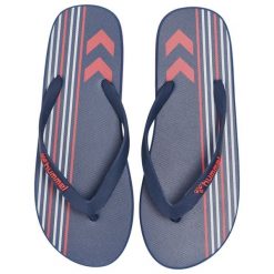 Klapki z wieloma paskami Hummel. Niebieskie klapki Hummel, bez wzorów, sportowe, bez obcasa, bez zapięcia. Za 127.00 zł.