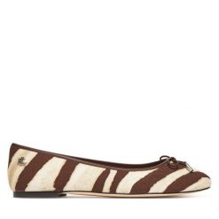 Baleriny LAUREN RALPH LAUREN. Brązowe baleriny Lauren Ralph Lauren, bez wzorów, bez obcasa, bez zapięcia. Za 309.99 zł.