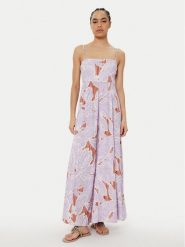 Maaji Sukienka letnia Wisteria Bloom Ela PT2708CLD001 Fioletowy Regular Fit. Fioletowe sukienki Maaji, m, bez wzorów, z wiskozy, bez kołnierzyka, bez ramiączek. Za 519.99 zł.