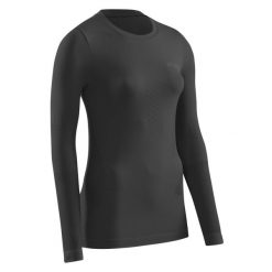 Koszulka sportowa z długim rękawem CEP Cold Weather Base damska. Czarne t-shirty sportowe CEP, m, bez wzorów, bez ramiączek, trekkingowe. Za 209.00 zł.