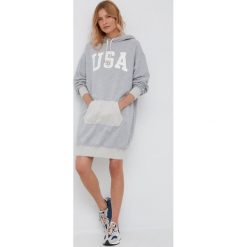 Polo Ralph Lauren sukienka 211863453001 kolor szary mini oversize. Szare sukienki Polo Ralph Lauren, l, bez wzorów, bez kołnierzyka, bez ramiączek, mini, oversize. W wyprzedaży za 669.99 zł.