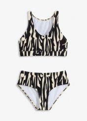 Bikini bustier (komplet 2 cz.). Zielone bikini bonprix, bez wzorów. Za 117.99 zł.
