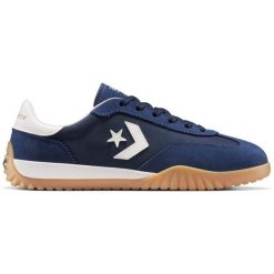 Buty sportowe Converse Run Star Trainer Suede. Niebieskie buty treningowe Converse, bez wzorów, z zamszu, bez zapięcia, na fitness i siłownię. Za 590.00 zł.