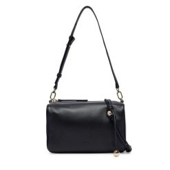 Torebka Furla. Czarne listonoszki Furla, bez wzorów, bez dodatków. Za 1,259.00 zł.