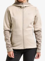 Bluza rozpinana damska Didriksons Anneli Fullzip 3. Brązowe bluzy Didriksons, l, bez wzorów, z elastanu, bez ramiączek, bez kaptura. Za 388.25 zł.