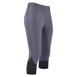 Legginsy jeździeckie 3/4 z pełnym silikonem damskie Euro-Star Venta. Czarne legginsy EURO-STAR, bez wzorów, retro, krótkie. Za 329.50 zł.