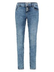 Sublevel Dżinsy - Skinny fit - w kolorze niebieskim rozmiar: XL. Niebieskie jeansy Sublevel, xl, z aplikacjami, ze skóry, klasyczne. Za 127.05 zł.