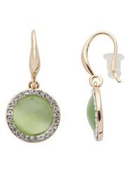 U.S. Polo Assn. Pozłacane kolczyki z kryształami rozmiar: onesize. Zielone kolczyki U.S. Polo Assn., z kryształem, metalowe. Za 73.95 zł.
