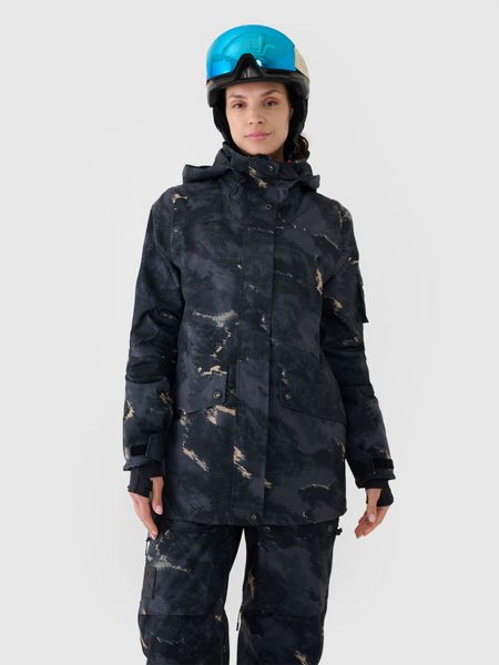 4F Kurtka snowboardowa membrana 10000 damska - multikolor XXL. Kurtki narciarskie 4f, na zimę, m, bez wzorów, z dzianiny, z kapturem, narciarskie. Za 799.99 zł.
