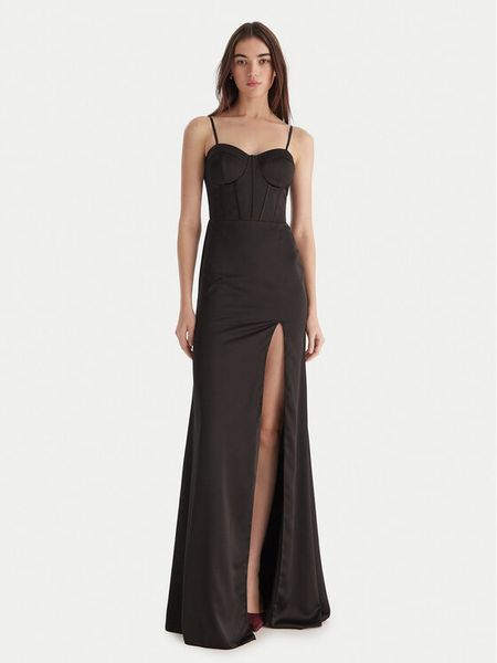 Artigli Sukienka wieczorowa ACAB003486 Czarny Regular Fit. Czarne sukienki Artigli, bez wzorów, z syntetyku, wizytowe, bez kołnierzyka, bez ramiączek. Za 739.99 zł.