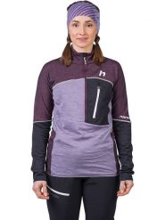 Hannah Koszulka funkcyjna "Meda" w kolorze fioletowo-antracytowym rozmiar: 40. Czarne t-shirty sportowe Hannah, bez wzorów, z materiału, bez ramiączek, outdoorowe. Za 260.99 zł.