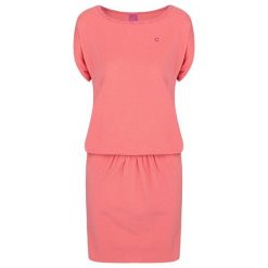 Damska Sukienka Loap Abvika L - Elegancja z Bawełny na Lato. Fioletowe sukienki ZEAGLE, l, bez wzorów, z bawełny, eleganckie, bez kołnierzyka, bez ramiączek, dopasowane. Za 103.99 zł.