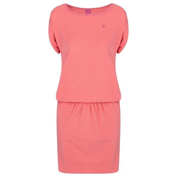 Damska Sukienka Loap Abvika L - Elegancja z Bawełny na Lato. Fioletowe sukienki ZEAGLE, l, bez wzorów, z bawełny, eleganckie, bez kołnierzyka, bez ramiączek, dopasowane. Za 103.99 zł.