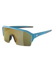Alpina Okulary sportowe unisex "Ram HR Q-Lite" w kolorze złoto-niebieskim rozmiar: onesize. Niebieskie okulary przeciwsłoneczne Alpina, bez wzorów, z tworzywa sztucznego, szklane. Za 289.95 zł.