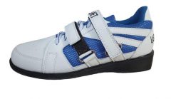Buty do podnoszenia ciężarów trójboju siłowego dla dorosłych La Sport Weightlift. Białe buty treningowe LA SPORT, bez wzorów, z gumy, bez zapięcia, na fitness i siłownię. Za 299.00 zł.