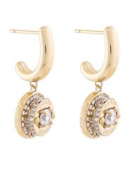 Guess Kolczyki JUBE05 558JW Złoty. Żółte kolczyki Guess, metalowe. Za 209.99 zł.