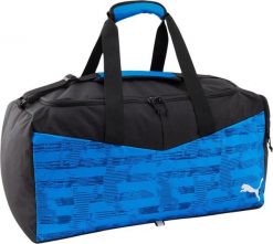 Torba podróżna Puma individualRISE Medium. Niebieskie torby sportowe Puma, bez wzorów, z materiału, na ramię. Za 141.99 zł.
