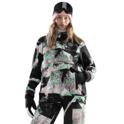 Kurtka snowboardowa damska W1-W Crest. Brązowe kurtki narciarskie SIROKO, m, bez wzorów, z materiału, bez kaptura, narciarskie. Za 296.00 zł.