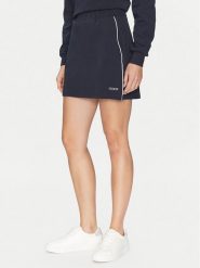 Guess Spódnica mini V5GD02 KCS01 Granatowy Regular Fit. Niebieskie spódnice Guess, s, z aplikacjami, z bawełny, mini. Za 209.99 zł.