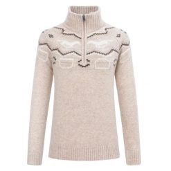Damski sweter 1/2 zip HV Polo Josie. Niebieskie swetry HV POLO, l, bez wzorów, z dzianiny, bez ramiączek. Za 391.00 zł.