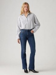 Levi's Dżinsy "725" - Bootcut fit - w kolorze niebieskim rozmiar: W26/L32. Niebieskie jeansy Levi's, l, z aplikacjami, klasyczne. Za 169.95 zł.