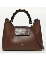 Victor & Hugo Paris Skórzana torebka "Ana" w kolorze ciemnobrązowym - 35 x 27 x 13,5 cm rozmiar: onesize. Brązowe torebki klasyczne Victor & Hugo Paris, bez wzorów, z materiału, przez ramię, bez dodatków. Za 358.00 zł.