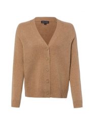 Franco Callegari kardigan z merynosów Kobiety Wełna merino brązowy, S. Brązowe swetry Franco Callegari, s, bez wzorów, z wełny, bez ramiączek. Za 349.95 zł.