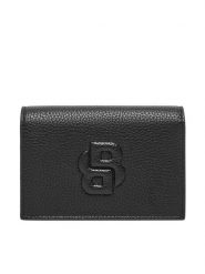 BOSS Mały Portfel Damski Anett New SM 50536339 Czarny. Czarne portfele Boss, bez wzorów, ze skóry. Za 479.99 zł.