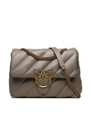 Pinko Torebka Love Big Puff Cl . AI 23-24 PLTT 100037 A0F2 Szary. Szare kopertówki Pinko, bez wzorów, ze skóry, wizytowe, bez dodatków. Za 2,189.00 zł.