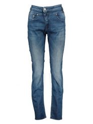 Herrlicher Dżinsy - Regular fit - w kolorze niebieskim rozmiar: W25/L32. Niebieskie jeansy Herrlicher, l, z aplikacjami, ze skóry, klasyczne. Za 110.29 zł.