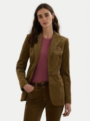 LAUREN RALPH LAUREN Marynarka 200956574002 Brązowy Regular Fit. Brązowe marynarki i żakiety Lauren Ralph Lauren, bez wzorów, z bawełny, bez ramiączek. Za 869.99 zł.