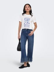ONLY Dżinsy - Comfort fit - w kolorze niebieskim rozmiar: XL/L32. Niebieskie jeansy ONLY, l, bez wzorów, klasyczne, z podwyższonym stanem. Za 135.49 zł.