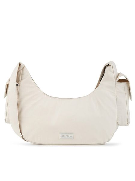 JENNY Torebka JNY-M-007-07 Beżowy. Brązowe torebki klasyczne Jenny, bez wzorów, z poliesteru, bez dodatków. Za 139.99 zł.