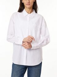 Scotch & Soda Koszula w kolorze białym rozmiar: XL. Białe koszule Scotch & Soda, xl, bez wzorów, z bawełny, bez kołnierzyka, bez ramiączek. Za 105.63 zł.