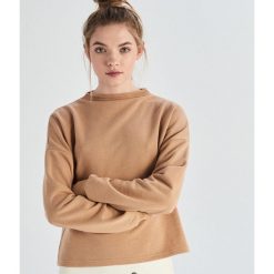Gładka bluza ze stójką - Beżowy. Bluzy marki Sinsay. W wyprzedaży za 19.99 zł.