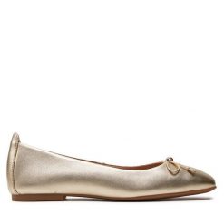 Baleriny Unisa. Żółte baleriny Unisa, bez wzorów, bez obcasa, bez zapięcia. Za 259.99 zł.