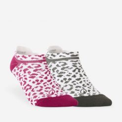 Skarpetki fitness Domyos niskie 2 pary. Brązowe skarpetki DOMYOS, bez wzorów, z dzianiny. Za 22.49 zł.