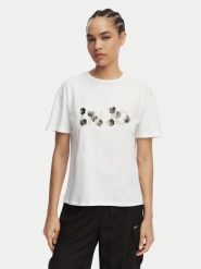 Liu Jo T-Shirt WA6238 JS923 Biały Regular Fit. Białe t-shirty Liu Jo, s, bez wzorów, z bawełny, bez kołnierzyka, bez ramiączek. Za 299.99 zł.