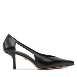 Szpilki Max Mara. Czarne szpilki Max Mara, bez wzorów, bez obcasa, na szpilce, bez zapięcia. Za 3,019.00 zł.