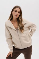 BLUZA CHLOE PIASKOWA L - Flawless. Bluzy Flawless, l, bez wzorów, z bawełny, bez kaptura. Za 400.00 zł.